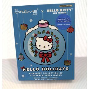 Hello Kitty & Friends x The Crème Shop Holiday Essence Sheet Mask Set 4pc - NEW